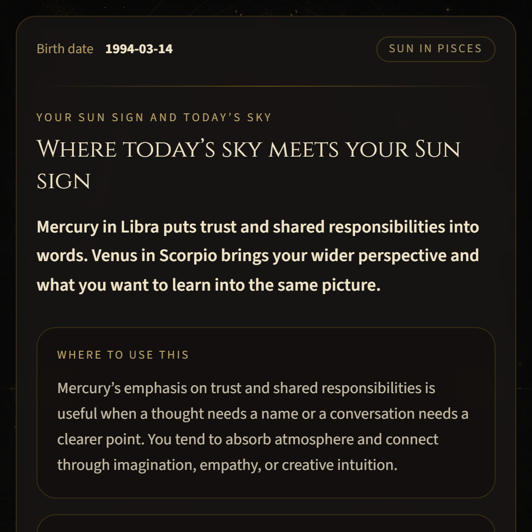 Astrology preview · mobile, 1080 × 1080