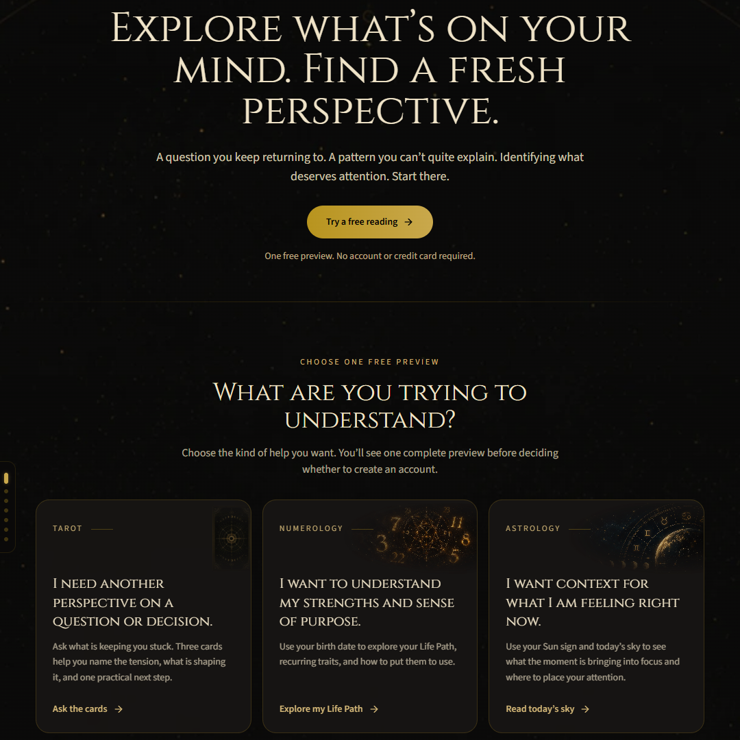 Landing page · desktop, 1080 × 1080