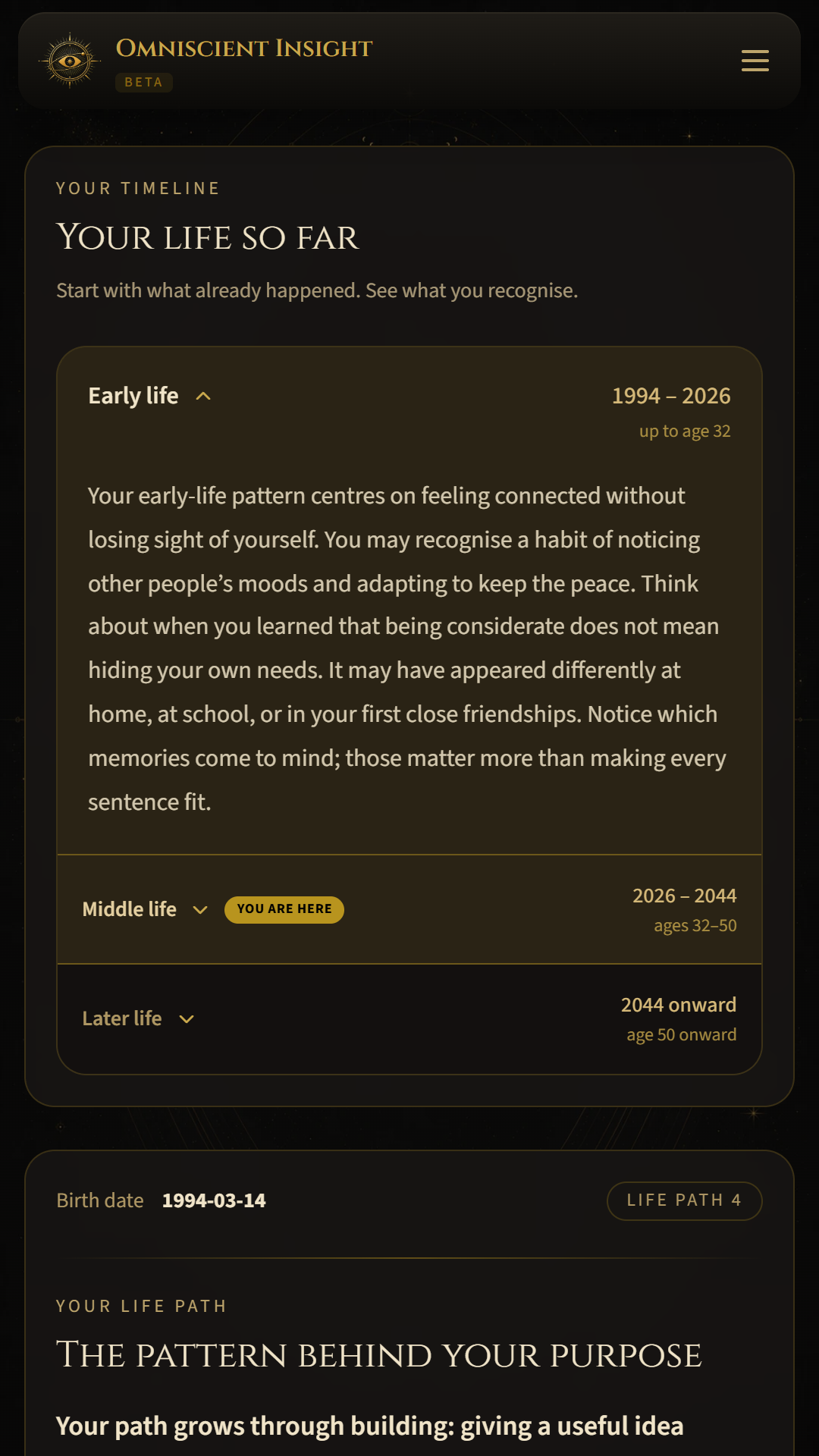 Numerology preview · mobile, 1080 × 1920