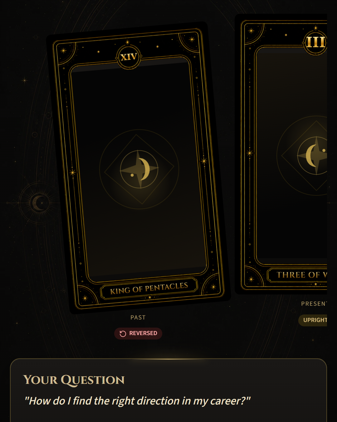 Tarot preview · mobile, 1080 × 1350